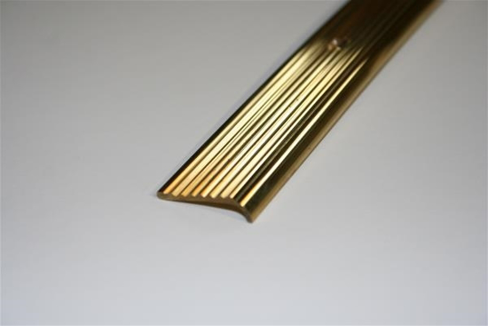 Bilde av Trappenese 20 x 4mm polert messing 2,7m