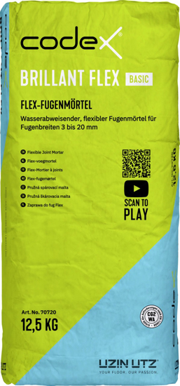 CODEX BRILLANT FLEX BASIC 12,5 kg SEMENTGRÅ