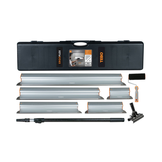 Bredsparkelsett ErgoFlex 25-40-60-80-100cm m/skaft og koffert