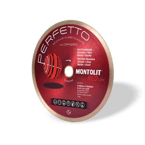 Diamantblad 250mm Montolit CPF Perfetto