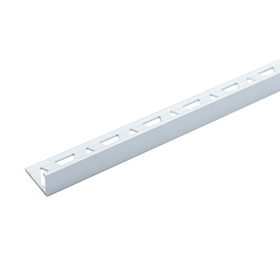 Flislist L-profil 8mmx2,5m hvit