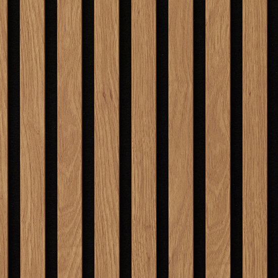 Zilence Spilepanel Eik folie sort filt 2580x600x20mm