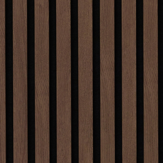 Zilence Spilepanel Kastanje folie sort filt 2580x600x20mm