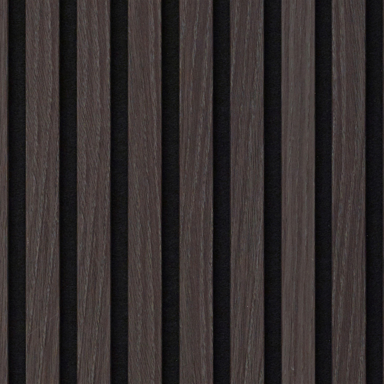 Zilence Spilepanel Svart Ask folie sort filt 2580x600x20mm