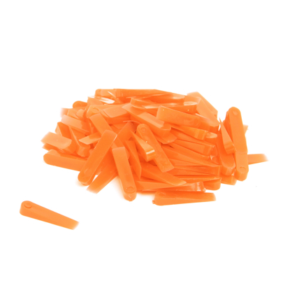Fliskile Plast Orange 30mm 100stk