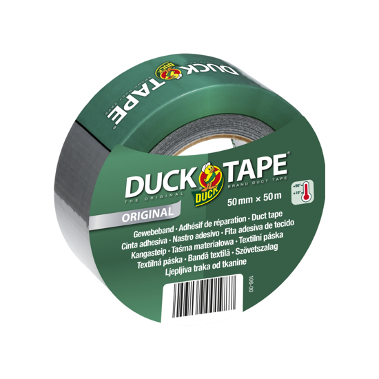 LERRETSTAPE 50MMX50M ORIGINAL DUCK 106 SØLV