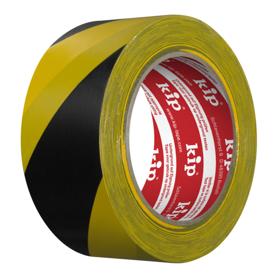 VARSELTAPE GUL/SORT 50MMX33M 339 KIP