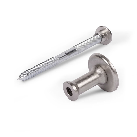 Beslag til håndløper 27 matt sølv