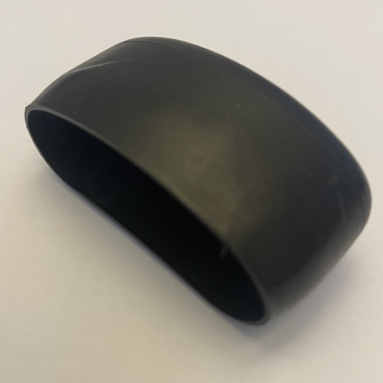 Endelokk PVC gelenderlist sort 40mm