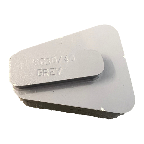 Diamantsegment grå myk betong k30/40