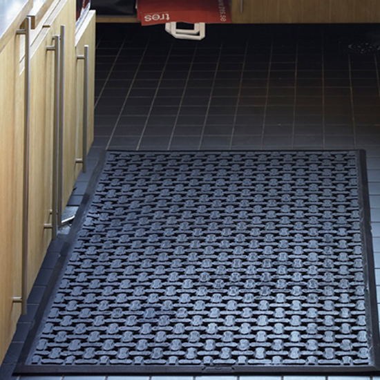 Bilde av Arbeidsplass-/ståmatte Comfort Flow sort 85 x 56 cm 12mm