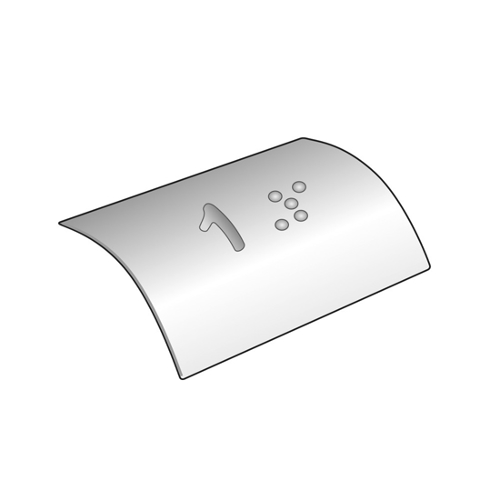 Bilde av Taktil håndløpermarkør rf stål 19. etg