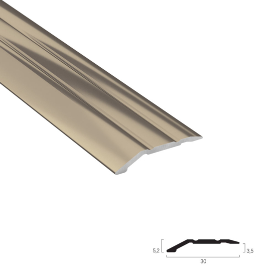 Bilde av Nivålist Standard bronse 2000x30x2-4mm