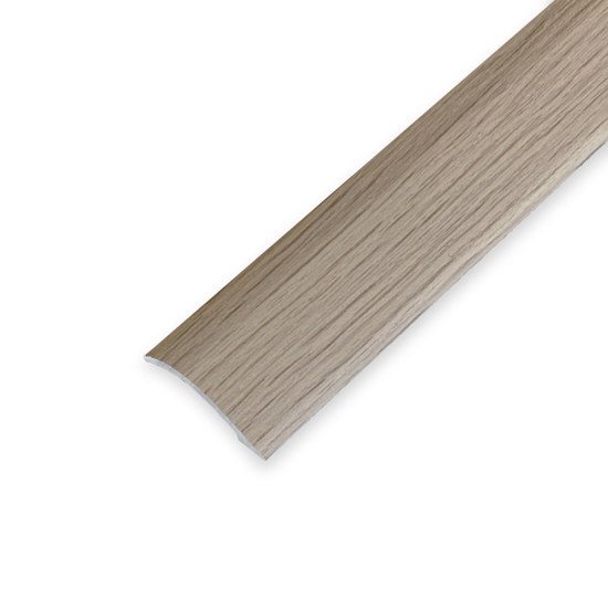 Nivålist 6 alu dekor EIK GRÅ sk 40 x 0-15mm 2m