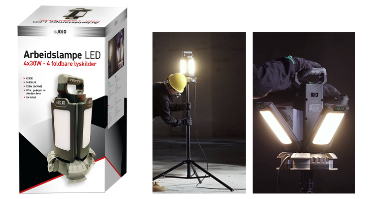 Arbeidslampe LED 4x30W