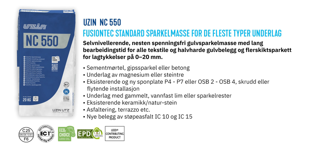 Fusiontec sparkelmasse NC 550